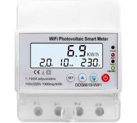 Smart PV Meter for Tuya Control, Single Phase AC 220V 110V 100A kWh Electricity Monitor for Solar Energy and Energy Monitoring Device, PhotovoltaicUseful and Fashion