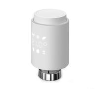 Smart Radiator Thermostat TV02 App Control 5-30C | App remote control, 5-30C range, saves 15% energy, fits standard valves, indoor use only