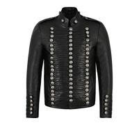 Smart Range Hussar Jimi Hendrix Inspired Parade Jacket Military Drummer 100% Real Leather 4248