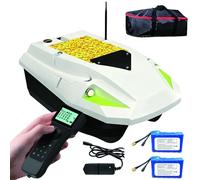 Smart RC Fishing Bait Boat - 12V GPS Bait Boat with Auto Return, 100-Point Positioning, 3-Speed Control, Dual 15600mAh Batteries, 2kg Load Capacity & Night Light for Carp Fishing