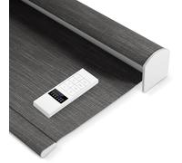 Smart Rechargeable Motorized Roller Shades - Remote Control Light Filtering Blinds Energy Efficient Easy Installation Perfect for Home & Office Model 82028E