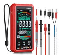Smart Rechargeable Multimeter 6000 Counts TRMS Auto-Ranging Digital Multimeter Large Colour LCD Display for AC/DC Voltage,Current,Resistance,Capacitance,Frequency,Temperature,NCV & Live Wire Detection