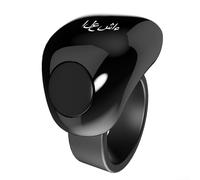 Smart Rechargeable Tasbih Counter Ring, Waterproof Digital Finger Counter With LED Display For Muslim Worship For Home Travel Use(20mm/22mm Black)