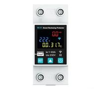 Smart Reclosing Protector for Tuya Platform 1-63A with Flame Retardant Housing High Temperature Resistance and Real-Time LCD