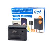 Smart relay PNI SmartHome RG120 WiFi for garage door opener control monitored via the Internet with the Tuya Smart App, compatible with Amazon Alexa and Google Home