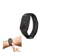 Smart Remote Control Wristband Compatible with DJI Action 6/5/4/3, GoPro and Insta360 Cameras - Wearable Design with Power, Mode & Shutter Buttons for Outdoor Sports and Daily Use (Black)