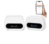Smart Retail People Counter, People Counter Door Sensor, Type-C Charging Port, Data Export Capable Traffic Counter, Suitable for Traffic Statistics in Libraries, Coffee Shops, Shopping Centres, Etc