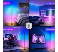 Smart RGB LED Floor Lamp, Dimmable, APP Controlled, for Modern Mood Lighting
