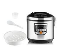 Smart Rice Cooker, 5L Multi-functional Electric Pot with LCD Display, 8-in-1 Cooking Options for Family Meals