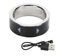 Smart Ring Bluetooth Remote Control Page Turner, Small Page Turner Video Scrolling Ring, Bluetooth Camera Video Recording Remote, Scrolling Ring Page Turner (Size 18, 60mm /