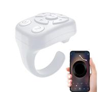 Smart Ring Camera Remote - Compact Wireless Shutter Controller, Multifunction Device Gadget | Ring Button Recording Unit, Ergonomic Photo Capture, Video Wearable, Portable Travel Sports Tool