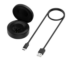 Smart Ring Charging Case for RingConn, 590mAh Portable Battery Dock with Hard Shell Protection, 3.3ft USB-C Cable, Black