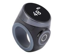 Smart Ring Counter Digital LCD Touch Ring for Work Sports and Daily Use Adjustable ABS 1 Pack (Black)