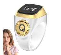 Smart Ring Counter - Rechargeable Finger Counter | Intelligent Smart Ring For Men Women | Supports Multiple Languages | Clear Display With 5 Prayer Time Reminders | Gift Accessories