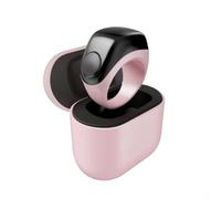 Smart Ring Counter with Charging Case Three Ring Holders and App-Based Customization for Prayer Times Step Targets and Calorie Data (Pink)