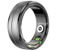 Smart Ring for Men Ladies Smart Ring for Women Fitness Ring Fitness Tracker Waterproof Blood Oxygen Sleep Heart Rate Monitor Pedometer Step Counter ios Android Phones (Black, V1/2/2.5433in) WFJ