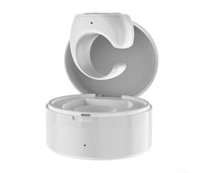 Smart Ring for Wireless Page Turning and Remote Control with Charging Compartment 5.3 Compatible with Reading Comics Video Apps (White)