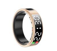 Smart Ring Health Tracker, Activity Ring with Touch Screen, IP68 Fitness Tracker with Steps Distance Calories Heart Rate Monitoring for IOS & Android (#11)