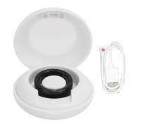 Smart Ring Health Tracker Bluetooth Step Counting Sleep Quality Monitoring IP68 Health Ring with Charging Case Black (10 (Inner Dia.: 19.9mm / 0.78in, Circumference:)