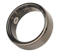 Smart Ring Health Tracker, Sleep Fitness Ring Black Lightweight Ceramic Stainless Steel for JYouPro App Wearable for Android and (19mm/0.75in)