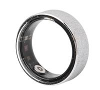 Smart Ring Health Tracker, Sleep Tracking Wearable for Women Men, IP68 Water proof, Magnetic Fast Charging, APP for IOS Android, Glitter Silver Color (8#)