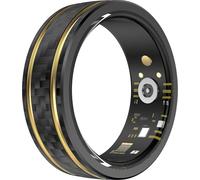 Smart Ring Heart Rate Monitor Blood Pressure Ring Sleep Tracker Blood Oxygen Fitness Tracker Step Counter Calories Fitness Ring Waterproof Health Smart Rings for Men Women Carbon Fiber Ring #V1/2