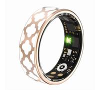 Smart Ring Heart Rate Monitor Sleep Tracker Blood Pressure Ring Blood Oxygen Fitness Tracker IP68 Waterproof Health Smart Rings for Women Ladies For Android And Ios No APP Fee (Ring size:9)