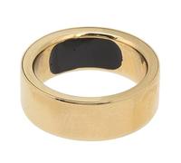 Smart Ring IPX8 Monitor Heart Rate Detect Sleep Status Gold Rechargeable 18mah Smart Health Ring for Men Women (Size22 (US 12 for Finger 75mm / 3in))