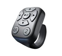 Smart Ring Page Turner Blu-etooth Remote Shutter Camera Video Recording Remote Scrolling Button Ring Fingertip Selfie Clicker Continuous Tap Device for Short Video Social Media Slide Presentation