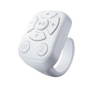 Smart Ring Page Turner Blu-etooth Remote Shutter Camera Video Recording Remote Scrolling Button Ring Fingertip Selfie Clicker Continuous Tap Device for Short Video Social Media Slide Presentation