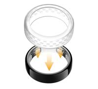 Smart Ring Protector - Prevents Fitness Scratches, Elastic Ultra Slim Shielding Sleeve, 2x2cm Snug Dimension + 40g Zero Mass, Flexible Silicone Guard Impactt Resistant Wrap - For Gym Workout & Office