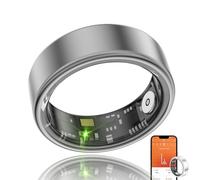 Smart Ring - Size First with Sizing Kit - Smart Rings Health Tracker for Women Men - Sleep Tracking Wearable - Heart Rate - Fitness Tracker - Waterproof Step Counter Tracking Ring (Black, 11 Size)