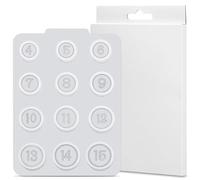 Smart Ring Sizing Kit Compatible with Oura Ring 4 - Size Before Purchase - Unique Measurement Classification for Smart Rings Size 4/5/6/7/8/9/10/11/12/13/14/15 (White)