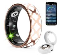 Smart Ring Smart Rings Men Women Fitness Ring Tracker Intelligent Ring IP68 Waterproof Fitness Ring for Heart Rate/SpO2/HRV Monitor/Sleep Tracker/Sports Fitness Tracker/Period Reminder (10#)