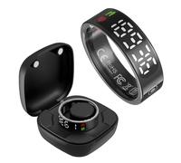 Smart Ring with Display Heart Rate Monitor Fitness Ring Step Counter Sleep Tracker Health Rings Calories Fitness Tracker for Android iOS
