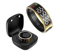 Smart Ring with Display Heart Rate Monitor Fitness Ring Step Counter Sleep Tracker Health Rings Calories Fitness Tracker for Android iOS