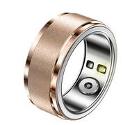 Smart Rings For Men & Women, Bluetooth Fitness Tracker Ring With Sleep Blood Pressure Monitoring Step Counter Function, IP68 Sport Fashion Ring, Multi-Modes Health Tracker Rings (Color : Gold, Size