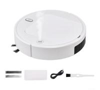 Smart Robot Vacuum Cleaner Usb Rechargeable 120 Min Runtime 4500pa Suction Slim 6cm Design Auto Obstacle Avoidance For Home Floor Carpet Pet Hair White(IS28A White)