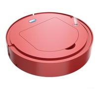 Smart Robot Vacuum Cleaner with Spray Mop Function, 3-in-1 Sweep Suction Wash, Blue Light Cleaning, 90Min for battery Life for Hard for surface Floors(Red)