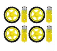 Smart Robotics Made Easy Get Your Hands on This 2Pcs DC Gear Motor and Tire Set