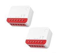 Smart Roller Shutter Switch, for Zigbee Percentage Control for Mini-ZBRBS, White PC Housing 10A AC 100-240V(2PCS)