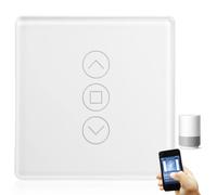 Smart Roller Shutter Switch, Wifi Smart Light Switch, WiFi Roller Shutter Timer, Compatible with Alexa/Google Home/Smart Life, Wifi Blinds Roller Shutter Control Requires Zero Conductor