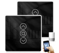 Smart Roller Shutter Switch, Wifi Smart Light Switch, WiFi Roller Shutter Timer, Compatible with Alexa/Google Home/Smart Life, Wifi Blinds Roller Shutter Control Requires Zero Conductor