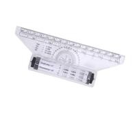 Smart Rolling Ruler 15cm with Built-in Protractor for Precise Parallel Lines Arcs Curve Drawing Measuring Perfect for Artists Architects Drafting Math & Journaling