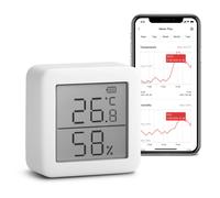 Smart Room Thermometer Hygrometer Sensor Indoor, Bluetooth Digital Temperature Monitor with Free Data Storage,