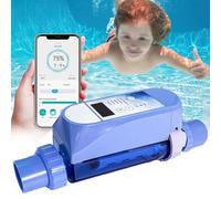 Smart Saltwater Pool Chlorinator with Wi-Fi App Control for Automated Chlorine Generation in Large Pools up to 22,400 Gallons