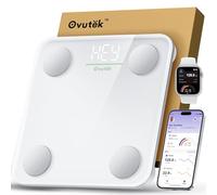 Smart Scale for Body Weight, Bathroom Digital Weighing Machine for Fat BMI Muscle, Accurate Electronic Body Composition Monitors for People's Health with Smartphone App, Compact Size, 400lb