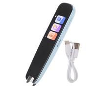 Smart Scanner Pen, English Learning Translation Scanner for Kids with High Definition Touch Screen, Type C Charging, WiFi, Built in Battery, Button and Touch Operation, ABS Shell