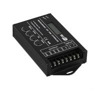 Smart Schedule LED Strip Controller 1.4 Inch Display Black | Time programmable schedule, auto on/off cycles, 1.4-inch LED screen, PC and APP control, DC12-24V input