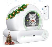 Smart Self Cleaning Cat Litter Box - 65L+9L Low Entry Electric Litter Box for Multiple Cats, Auto Cleaning with APP, Green